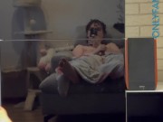 Quick cum on tummy