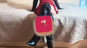 Poured Spunk Into a Lecherous Bitch in a Short Skirt and High Boots