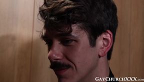 Young twink Dakota Lovell reveals his boner to father Jonah Wheeler for a cock washin