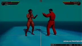 Vittoria Faces Off Against Master Ken in Naked Fighter 3D Showdown