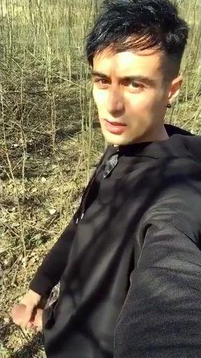 Walking with Erection Outdoor but I Was Too Scared to Cum