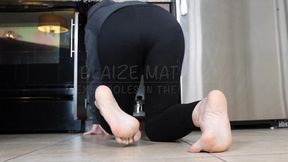 Blaize Matrix Flexing Her Soles in the Kitchen