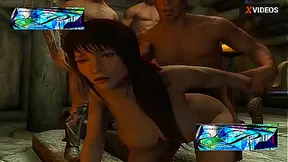 Hentai Syba Brunette Wizard girl 4some