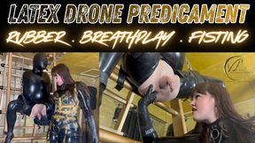 (1080P) LATEX DRONE PREDICAMENT - RUBBER . BREATHPLAY . FISTING. Vivienne l'Amour puts her rubber drone through it's paces, suspending it in leather and chains, legs spread and gasping for deep hard fisting.