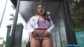 Latina Vixen's Steamy Public Encounter with Czech Heat