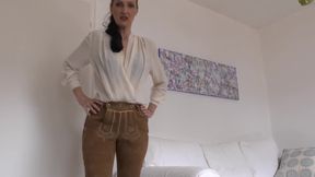 Bavarian Lederhosen: Be My Ass-sniffer and Cum, Lady Victoria Valente