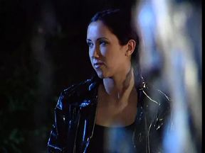 Cute white girl with perfect petite body takes the devil's cock in her asshole