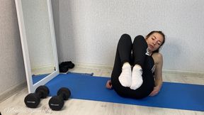 Feet Tease in Socks, Trainers & Barefoot