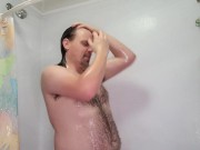 A little shower comedy and self cleaning (Non-Nude)