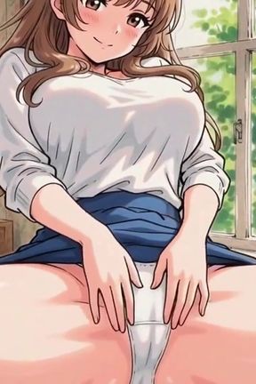 Ai Generated Hentai Animated Anime Cartoon of a Honey Big Boobs Slim British Curvy Student Fucking Her Crush Raw,