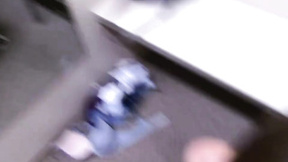 Fledgling Couple Practice Butt To Mouth In Changing Booth