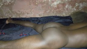 Big Cock Banging His Bed so Hard in a Rustic Room