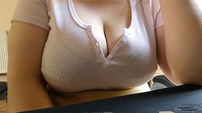 Candid Office Cleavage Cam