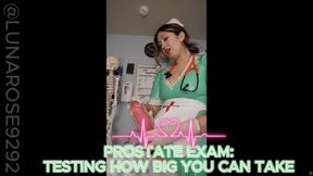 PROSTATE EXAM: HOW BIG CAN YOU TAKE IT! POV