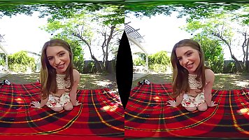 Alice March is a dirty minded brunette who likes to use sex toys before getting fucked