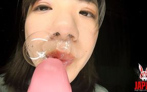 Riko Kanade Lets Thick Snot Drip to Her Lips... Then Strokes a Dildo with It, Slow and Filthy - Hook, Hair, and Pure Slime