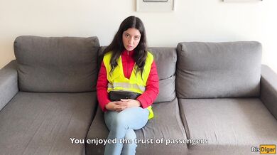 Caught Bus Conductor Cheating Passengers and Fucked Him Cum in Pussy