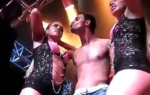 Hot girls sing and dance on stage