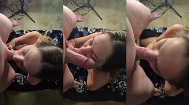 POV milf blowjob with cumshot