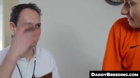 DaddyBreeding.com - Yuri seduces his older gym teacher and swallows his thick cock un