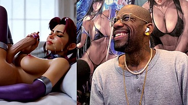 Starfire Jerking Off Her Transgender Cock And Cumming All Over Her Own Face, AI Generated