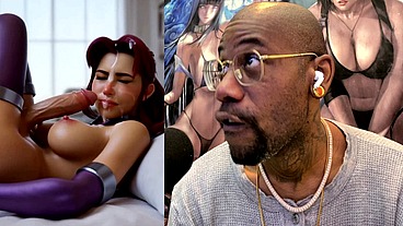 Starfire Jerking Off Her Transgender Cock And Cumming All Over Her Own Face, AI Generated
