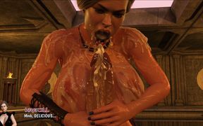 Bathhouse Fuck with Krecill - Conan Grinds His Monster Cock on Her Massive Boobs & Destroys Her Fat Ass