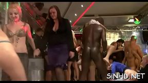 Lucky guys receive wet pleasuring from lascivious darlings