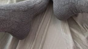 POV: Pissing on my socks and playing in my pee puddle