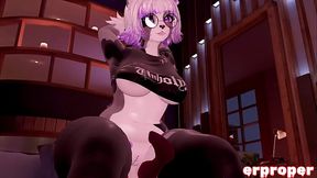 vrchat little pup masterbates before taking bunny dick