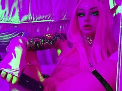 Amateur redhead masturbates then gives a blowjob