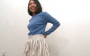 Sensual nipple play with a stunning Japanese beauty