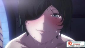 ChainSawMan fucks and creampies anime babe in her house