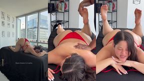 curvy latina gets sensual oil massage ft. emmanuel lustin