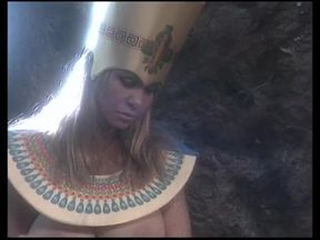 Egyptian slut sucks and fucks explorer's cock in ancient cave