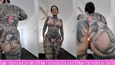 Milf LED Butt Plug Bikini try on Melody Radford Anal Toys