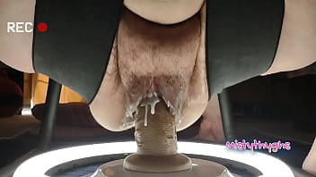 BBW Mistythyghs SEX CHAIR Compilation CREAMY CUNT MASSAGE