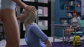 Small Dick Petite Bangs His Hot Sultry Teacher In Front His Classmates - sims 4 - 3D Hentai