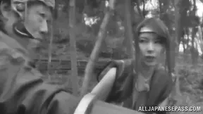 Seductive Ninja Warriors Tempt Pure Asian Girl Into Fiery Passionate Nights