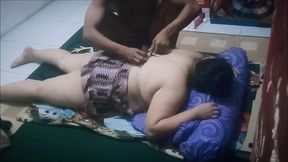 Chubby widow gets horny during massage