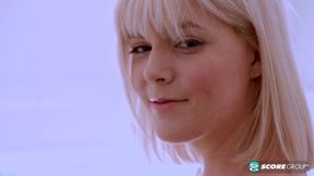 Sabrina Snow, 19, looks like a cartoon princess with white