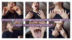 THROAT FETISH - CUM ENCOURAGEMENT - SWALLOWING NOISES