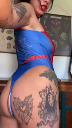 Spider-woman SQUIRTS