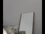 Quick cumshot with moaning in portrait