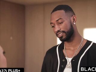 BLACKED Petite Taut Golden-haired Braylin Bailey Takes The Giant Weenie Of Her Life