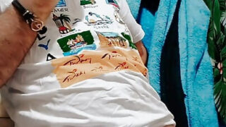 Melancap, pancutan mani, melancap, bilik mandi, tidak dipotong – gay Eropah kulit putih matang tidak dipotong seks bontot