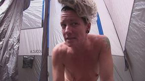 Sneaky Campground Shower In Strangers Tent - WMV