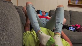 Chrissy old navy socks play