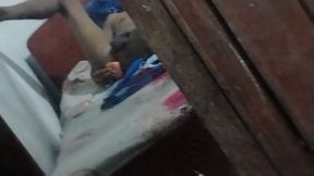 In front of mirror sex