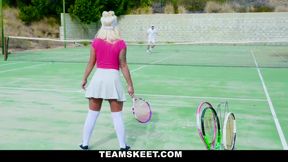 Rogue Tennis Ball Produces An Anal Racket
